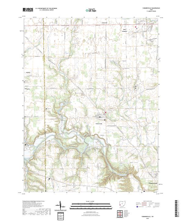 USGS Topographic Map – Farmersville