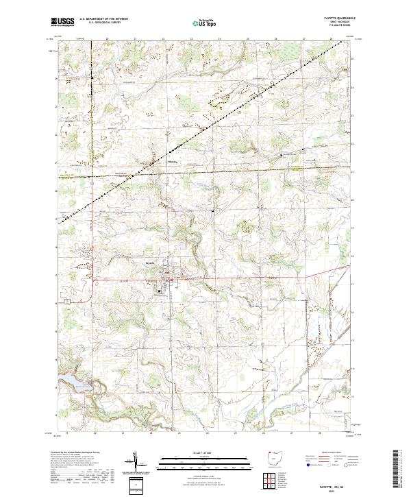2023 Map of Fayette, 2023 Print