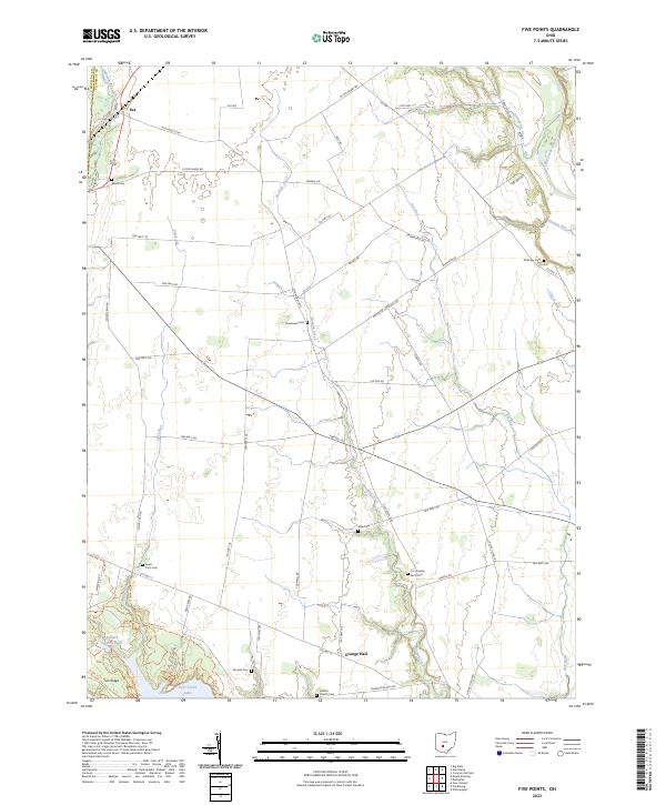 USGS Topographic Map – Five Points