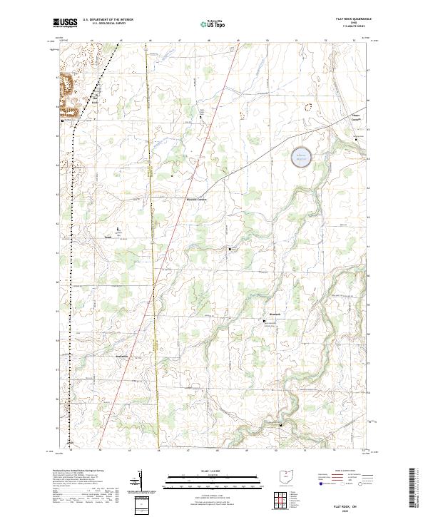 USGS Topographic Map – Flat Rock