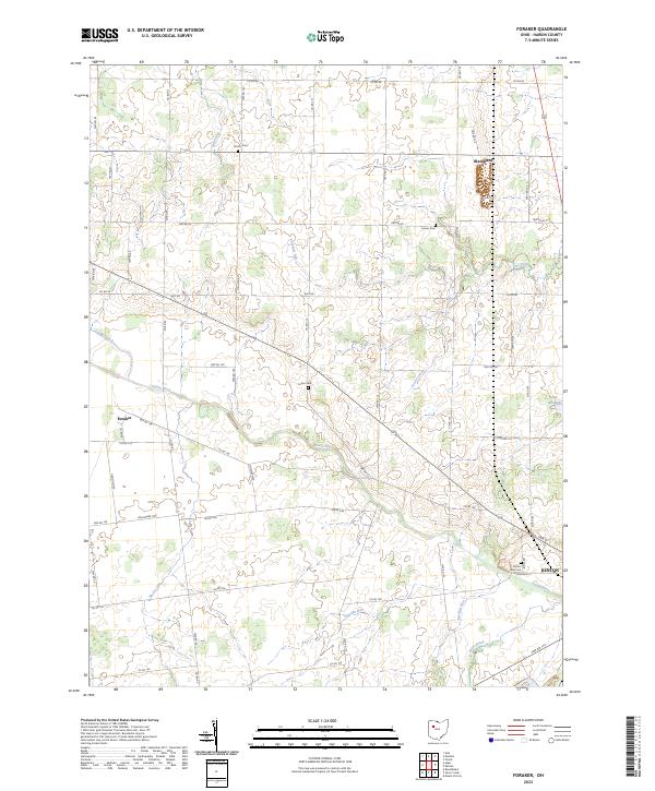 USGS Topographic Map – Foraker