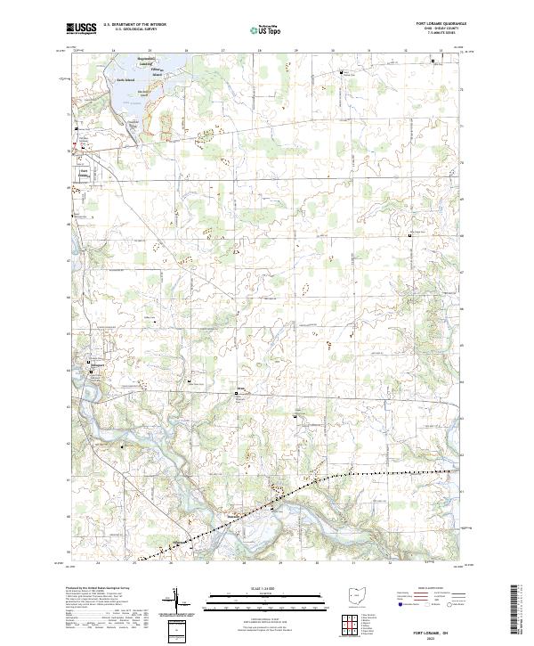 USGS Topographic Map – Fort Loramie