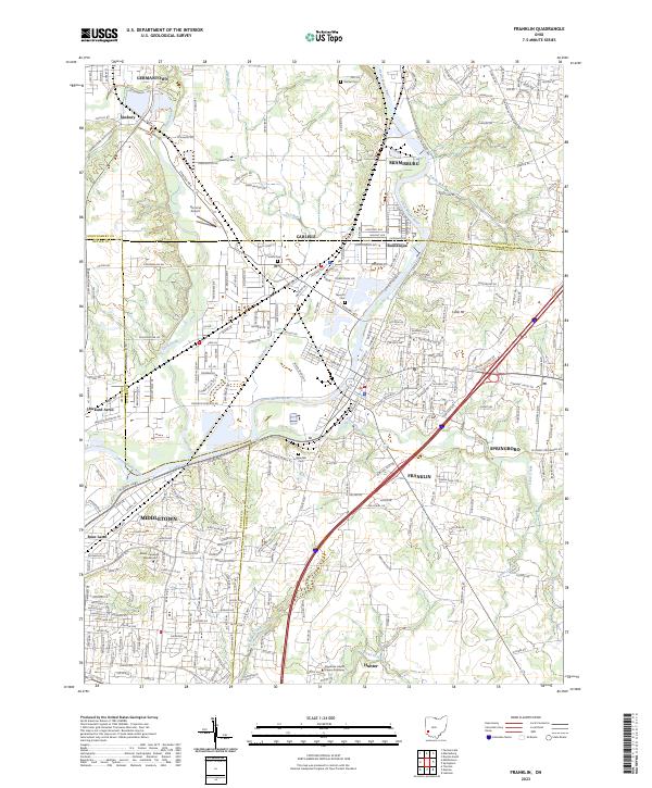 USGS Topographic Map – Franklin