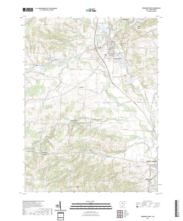 USGS Topographic Map – Fredericktown