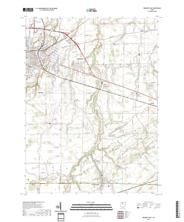USGS Topographic Map – Fremont East
