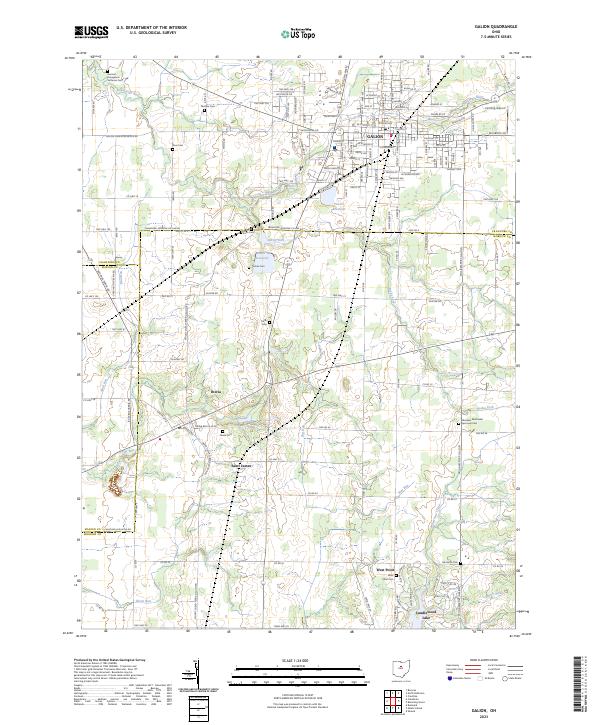 USGS Topographic Map – Galion