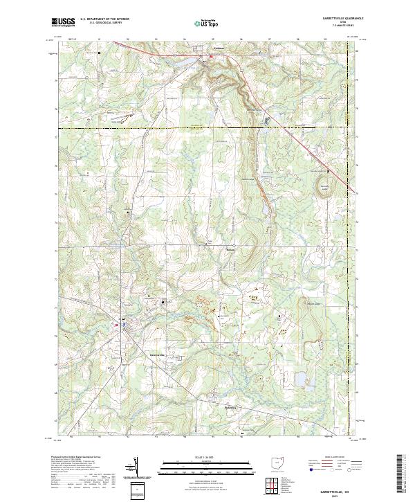 USGS Topographic Map – Garrettsville