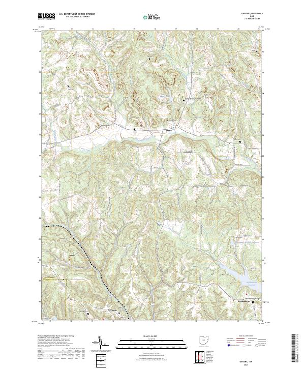 USGS Topographic Map – Gavers