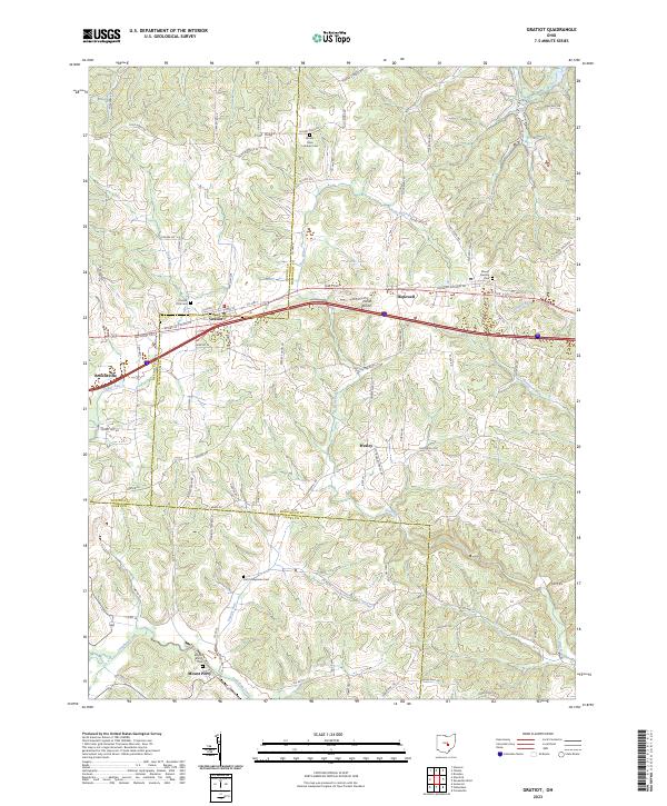 USGS Topographic Map – Gratiot