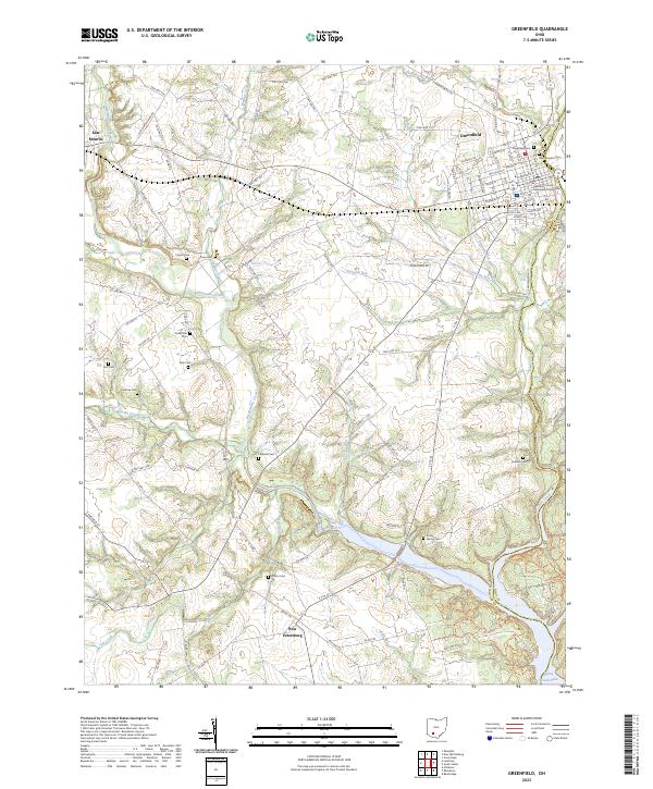 USGS Topographic Map – Greenfield