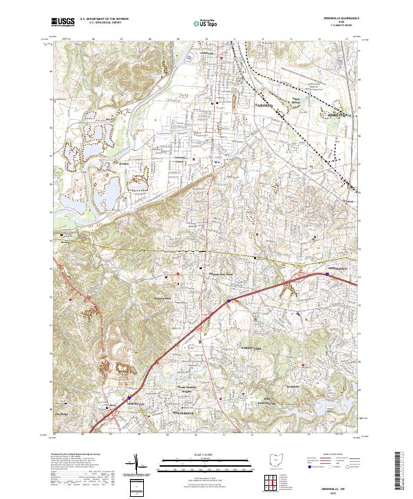 USGS Topographic Map – Greenhills