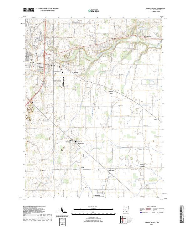 USGS Topographic Map – Greenville East