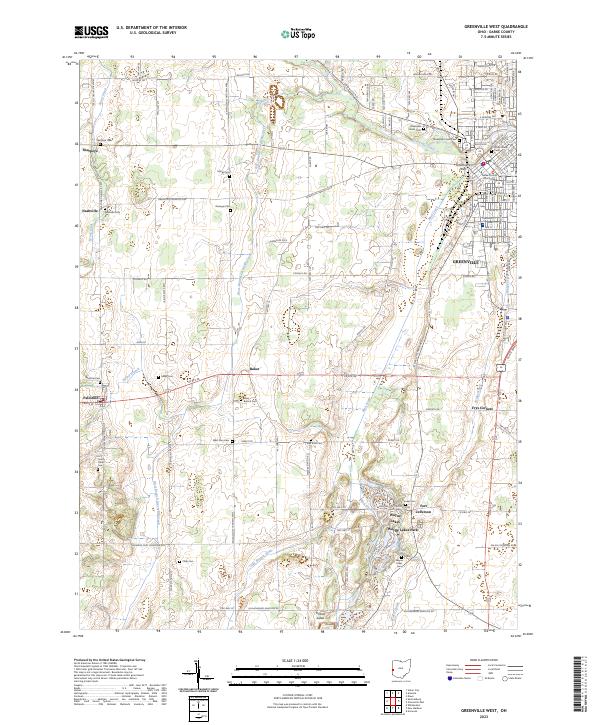USGS Topographic Map – Greenville West