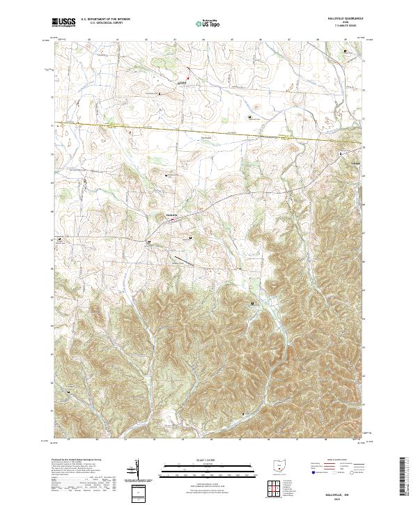 USGS Topographic Map – Hallsville