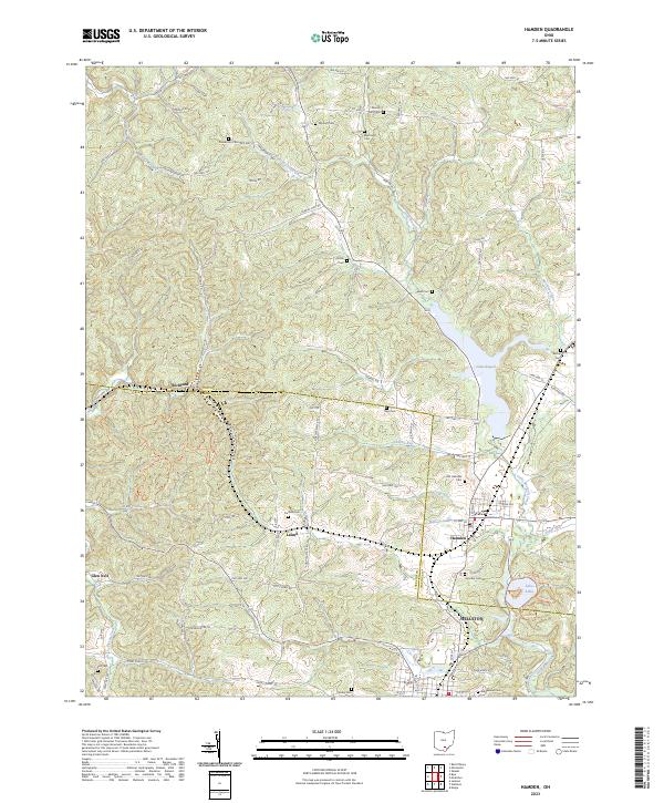 USGS Topographic Map – Hamden