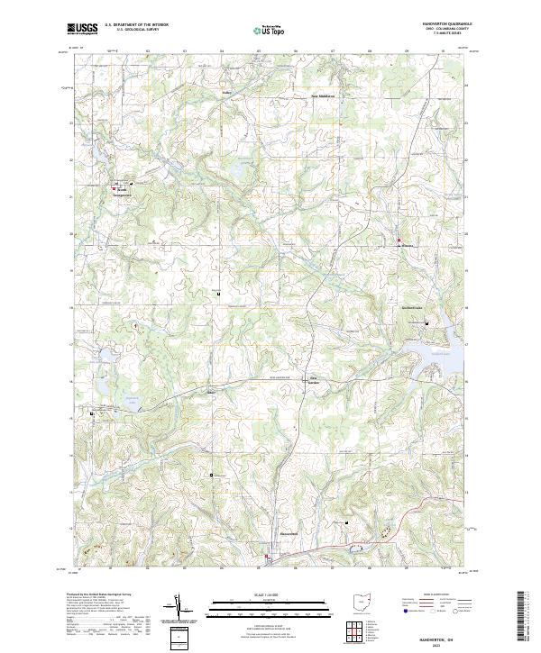 USGS Topographic Map – Hanoverton