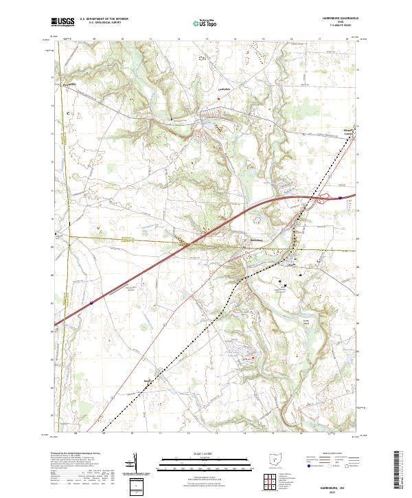 USGS Topographic Map – Harrisburg