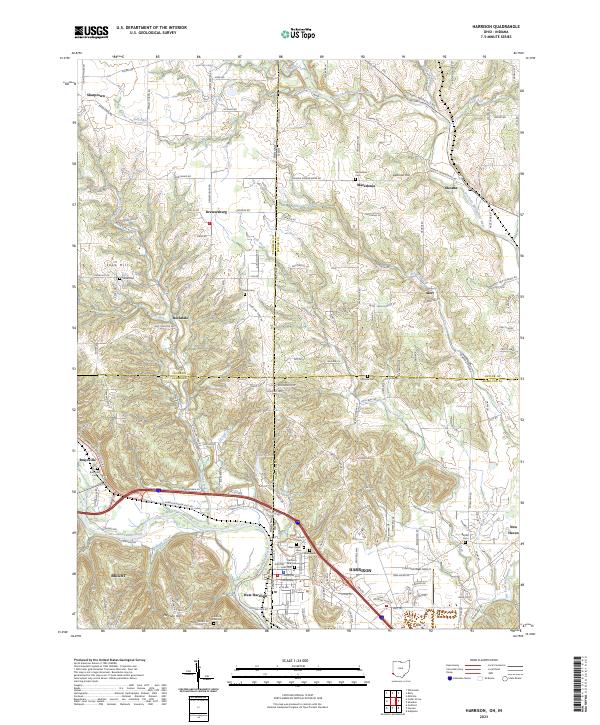 USGS Topographic Map – Harrison