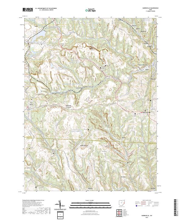 USGS Topographic Map – Harrisville