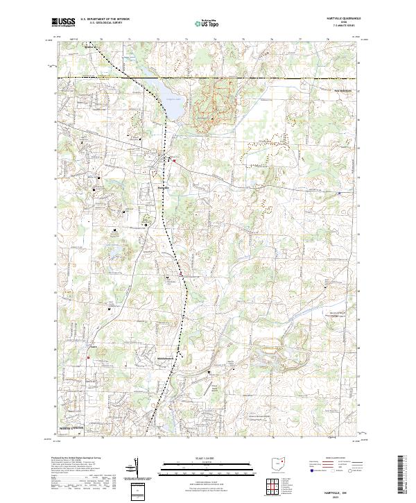 USGS Topographic Map – Hartville