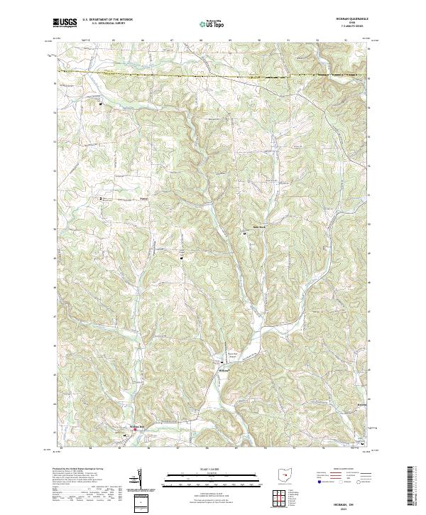 USGS Topographic Map – Hickman