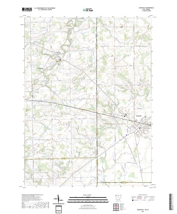 USGS Topographic Map – Hicksville