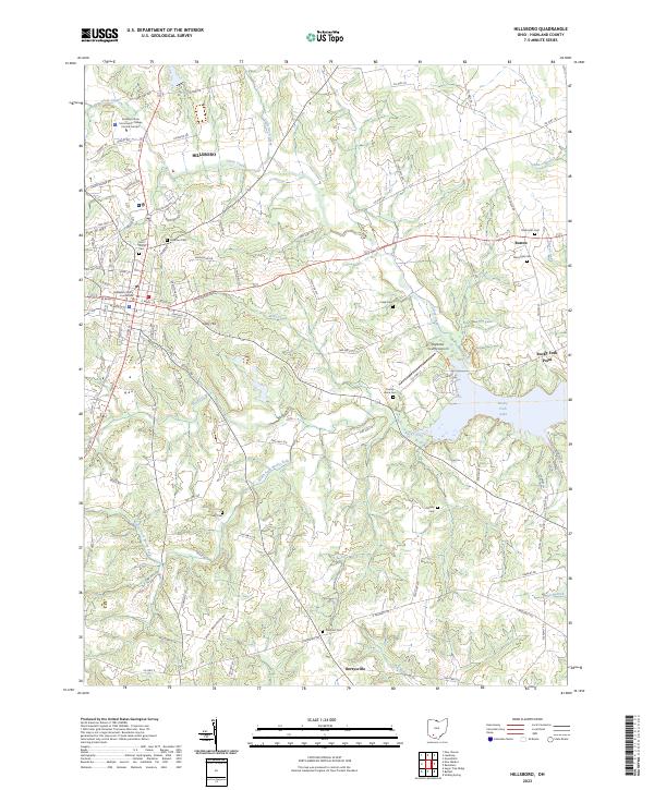 USGS Topographic Map – Hillsboro