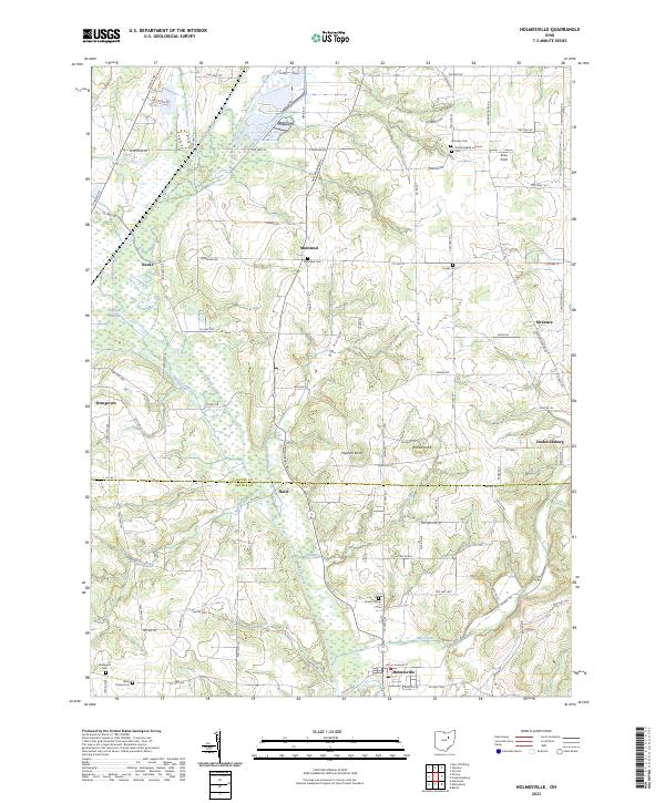 USGS Topographic Map – Holmesville