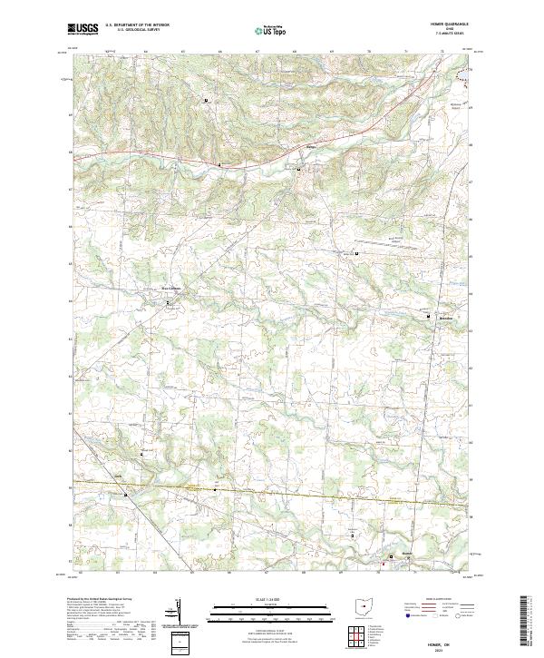 USGS Topographic Map – Homer