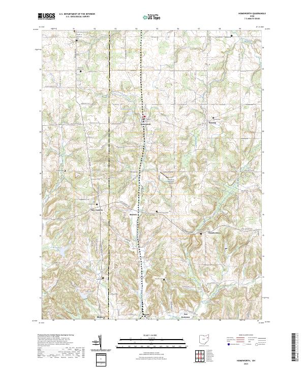 USGS Topographic Map – Homeworth