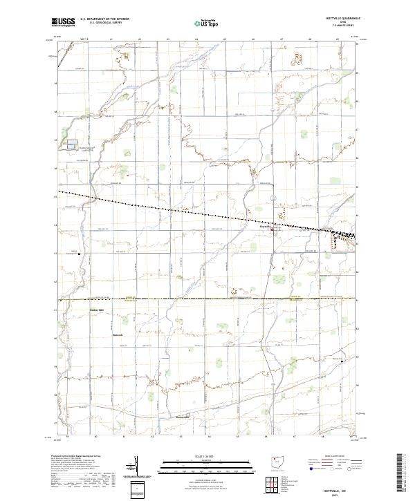USGS Topographic Map – Hoytville