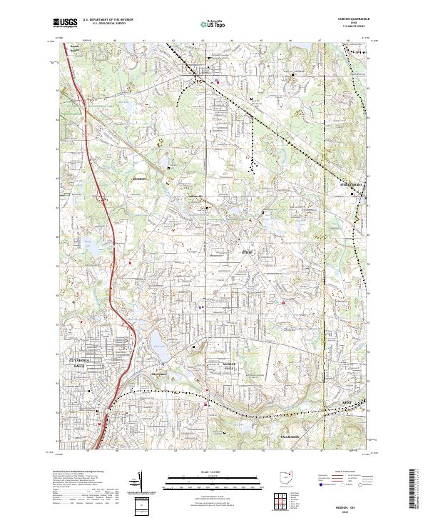USGS Topographic Map – Hudson