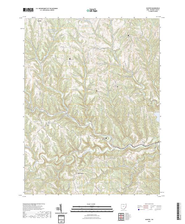 USGS Topographic Map – Hunter