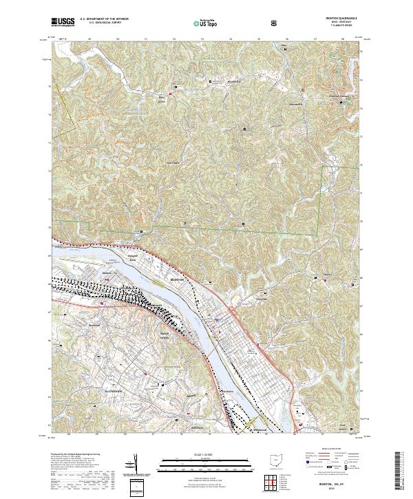USGS Topographic Map – Ironton