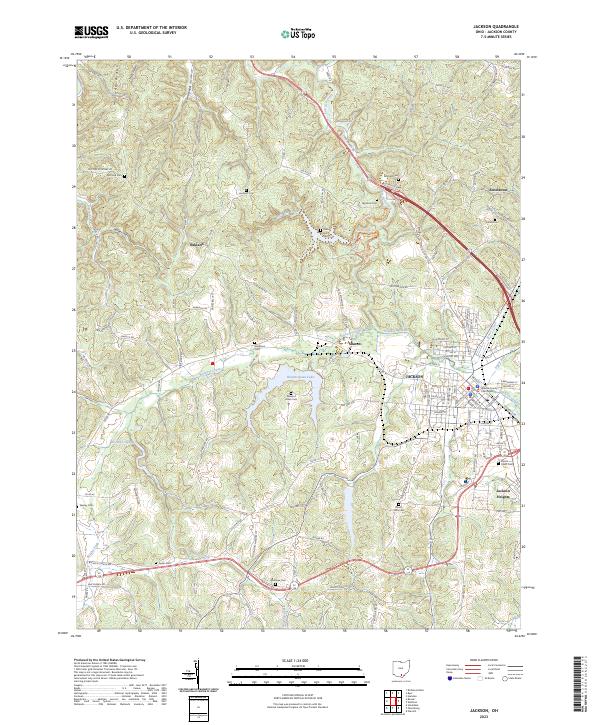 USGS Topographic Map – Jackson