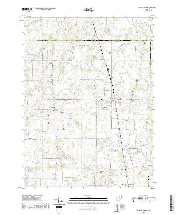 USGS Topographic Map – Jackson Center