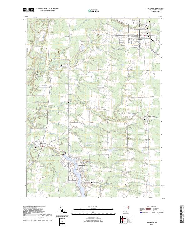 USGS Topographic Map – Jefferson