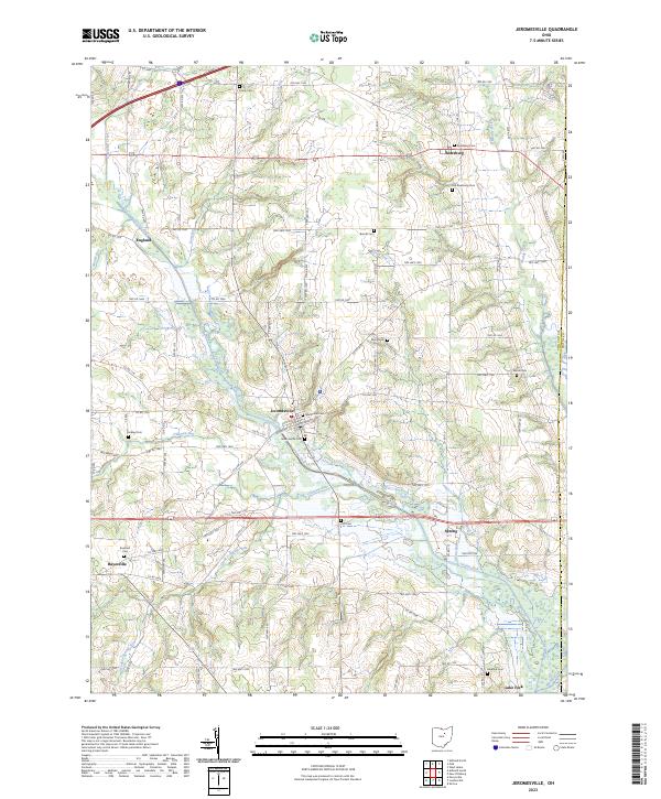 USGS Topographic Map – Jeromesville