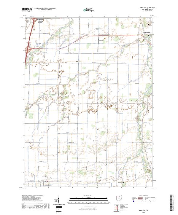 USGS Topographic Map – Jerry City
