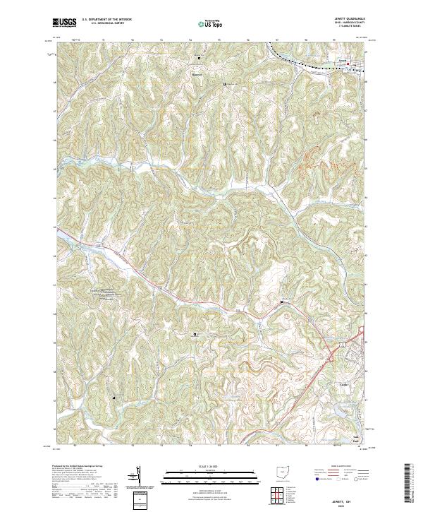 USGS Topographic Map – Jewett