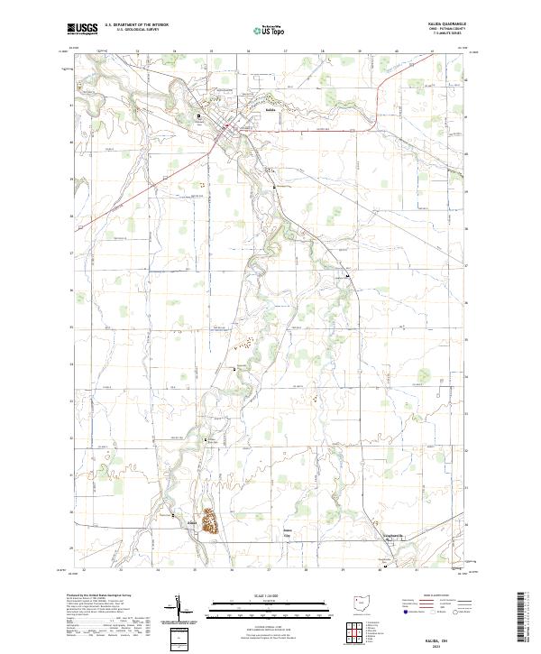USGS Topographic Map – Kalida