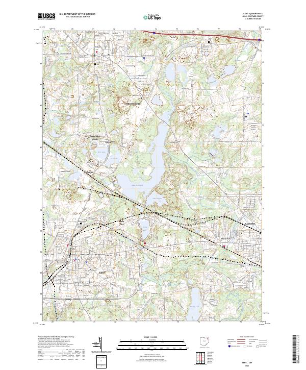 USGS Topographic Map – Kent