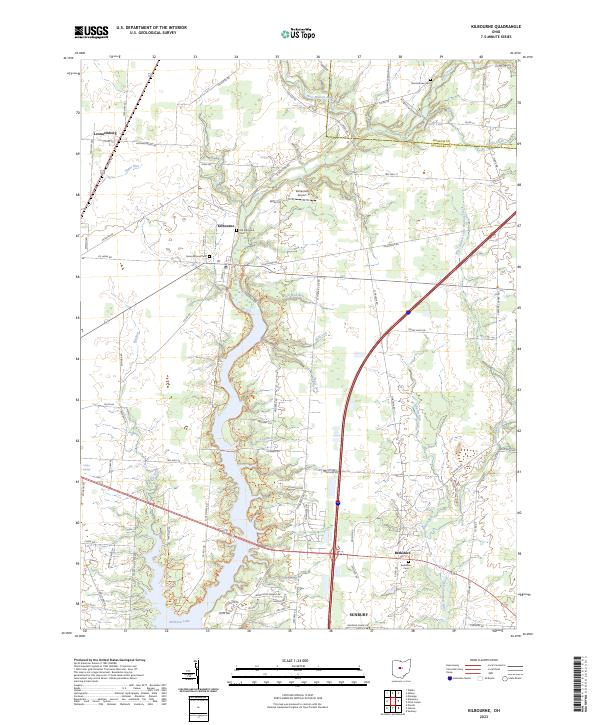 USGS Topographic Map – Kilbourne