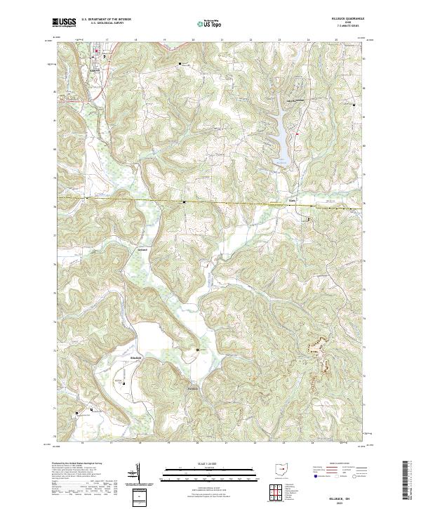 USGS Topographic Map – Killbuck