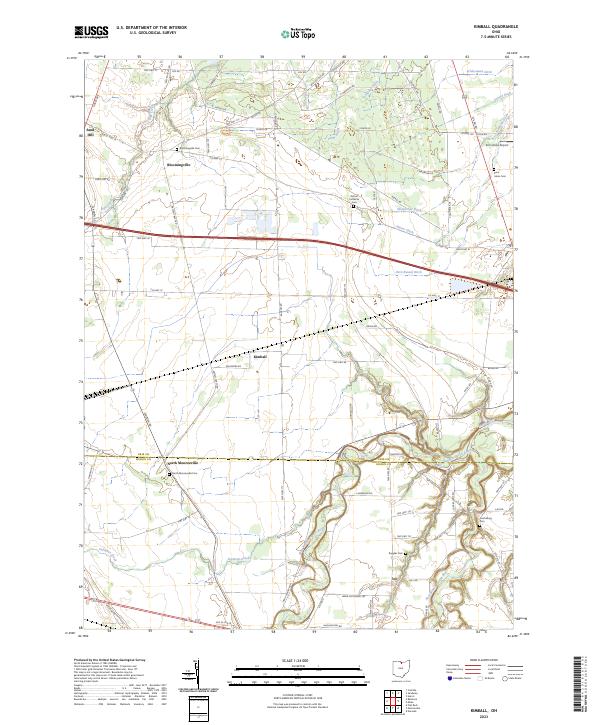 USGS Topographic Map – Kimball