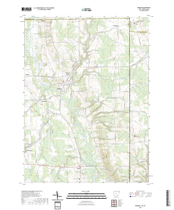 USGS Topographic Map – Kinsman