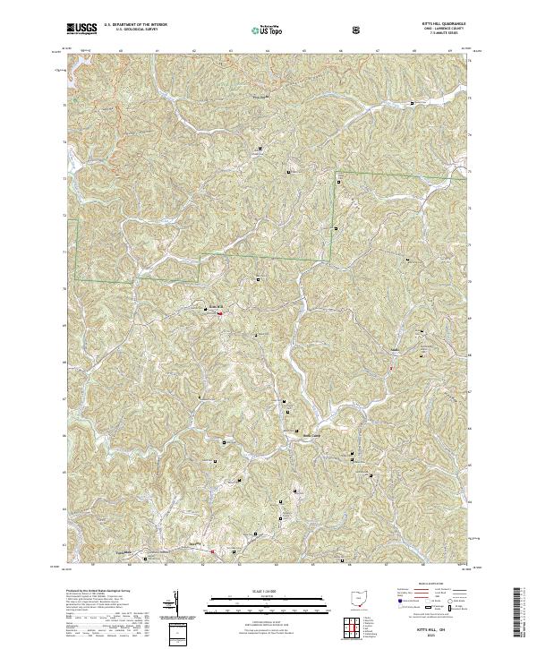 USGS Topographic Map – Kitts Hill