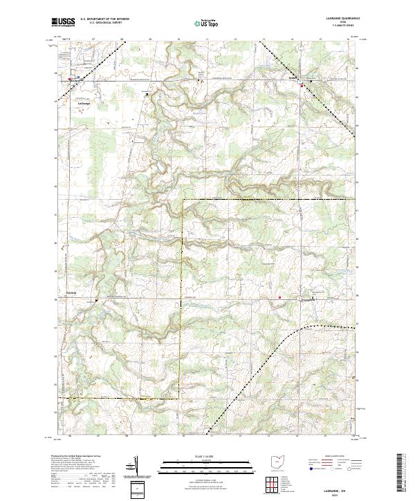 USGS Topographic Map – Lagrange