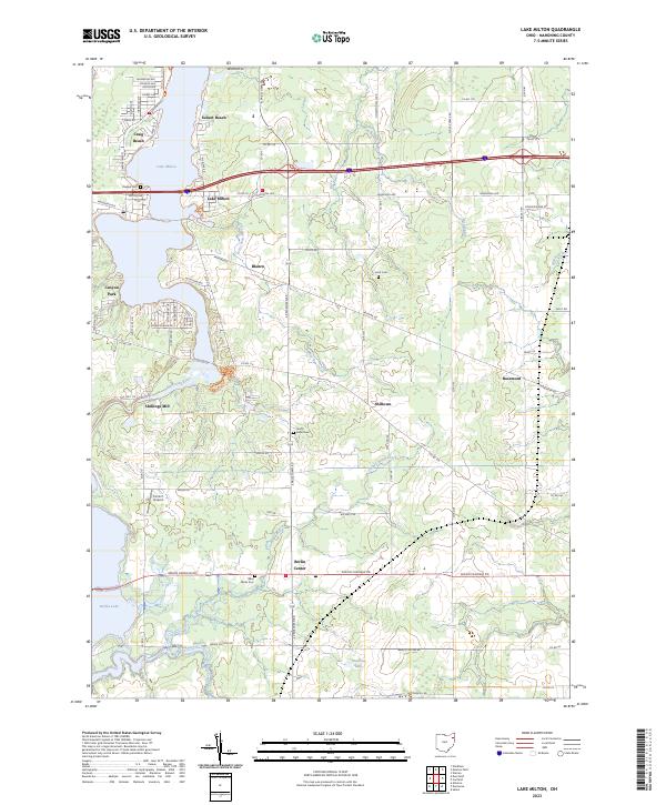 USGS Topographic Map – Lake Milton
