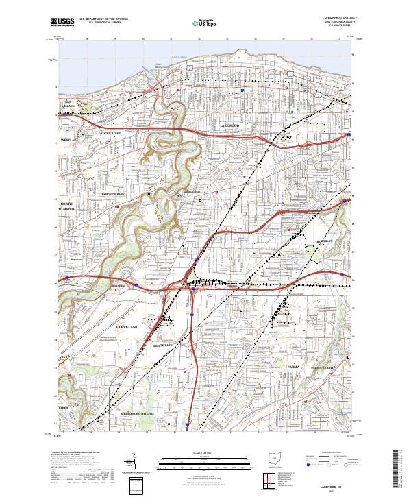 USGS Topographic Map – Lakewood